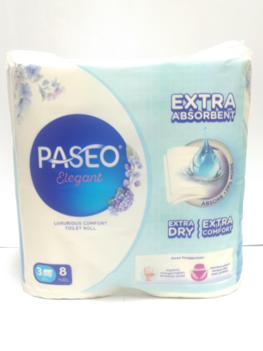 PASEO BATHROOM WHITE 8 ROLL