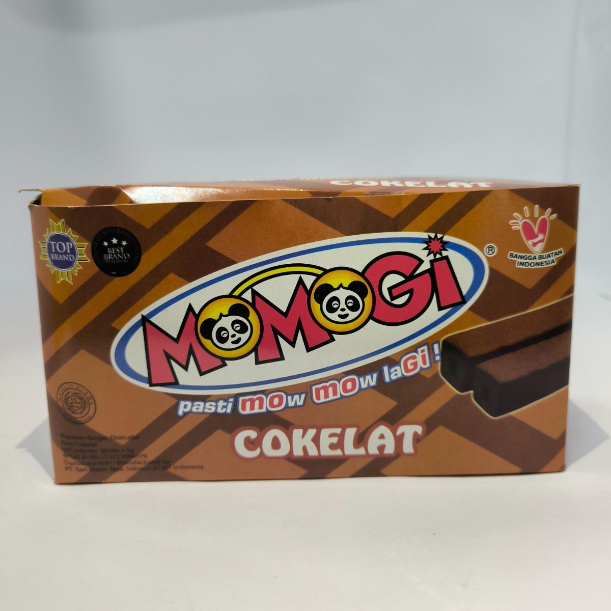 MOMOGI SNACK COKLAT 20`S KTK