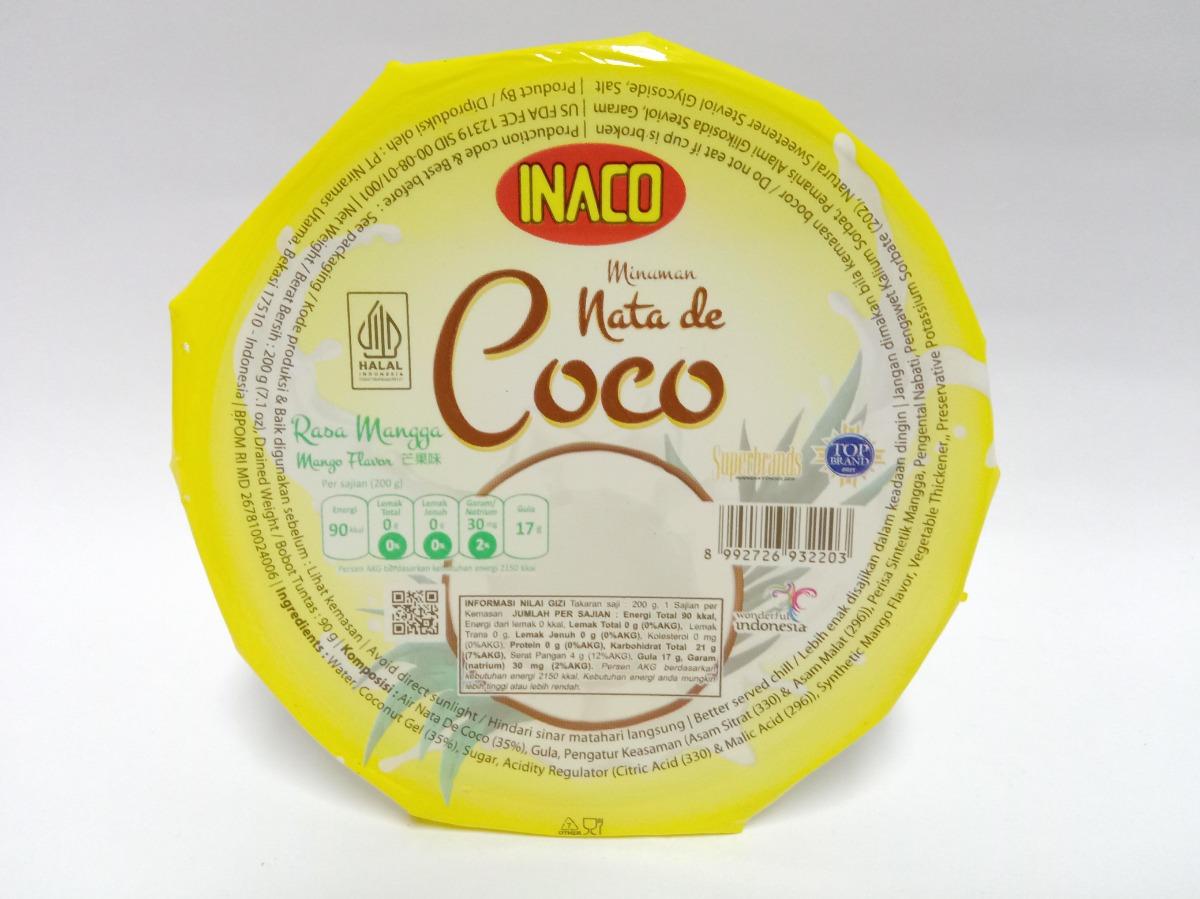 INACO NATA DE COCO MANGO CUP 200GR