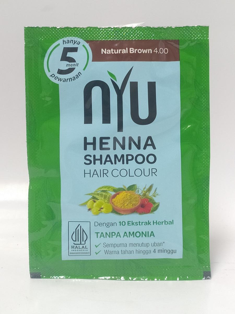 NYU HENNA SHAMPO NAT BROWN 20M