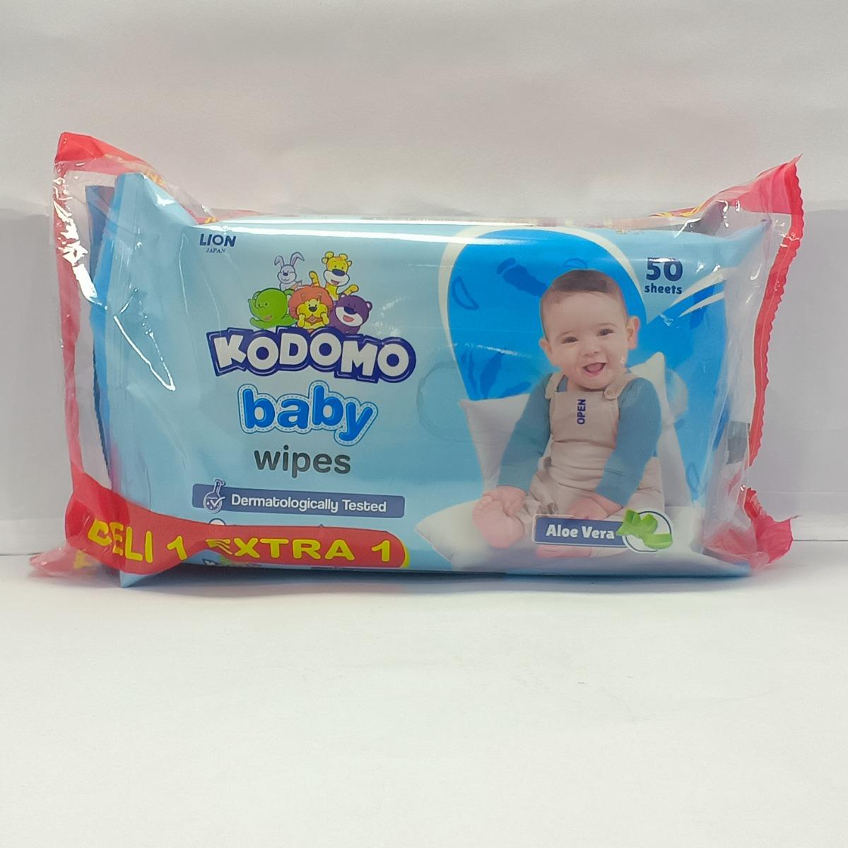 KODOMO BABY WIPES BLUE 50`S