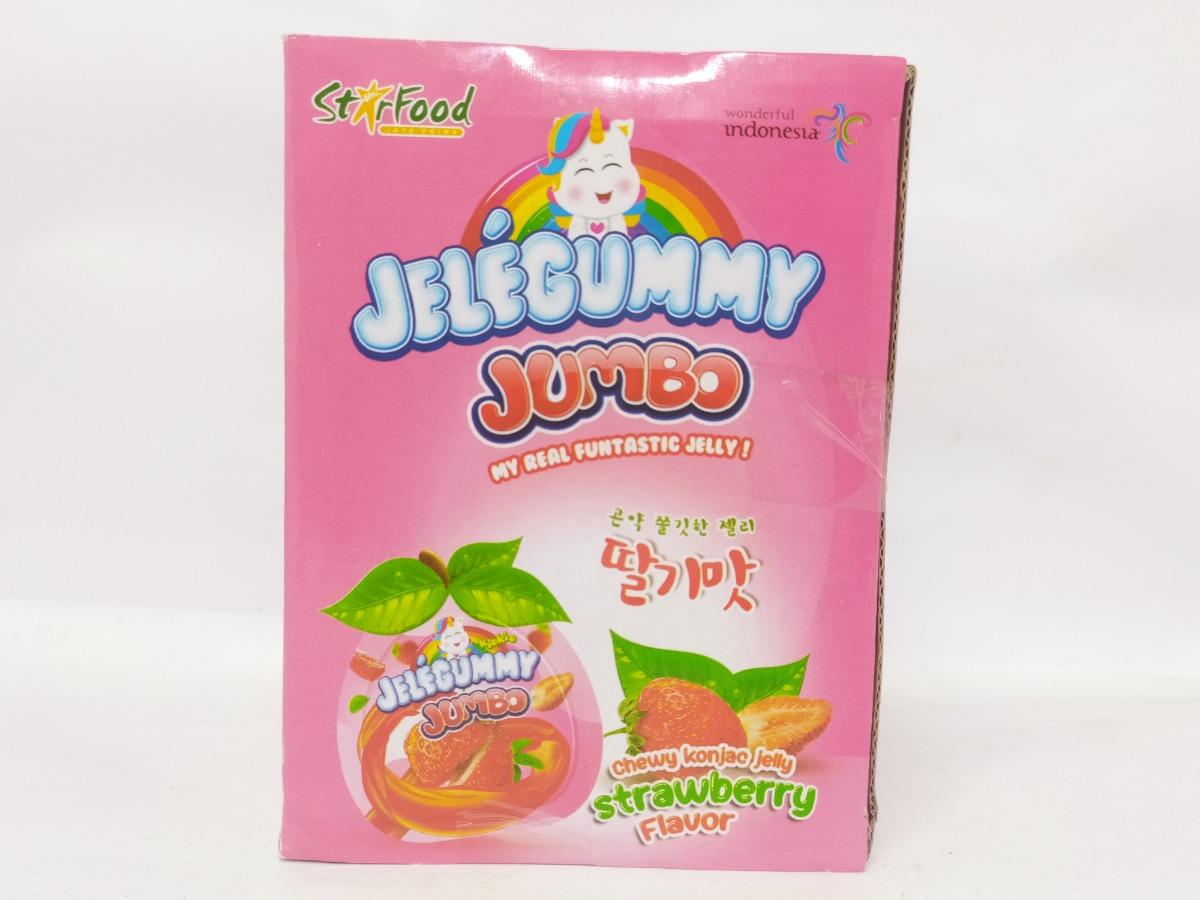 KIOKIO JELEGUMMY JUMBO STRWBRY 35GR 24S
