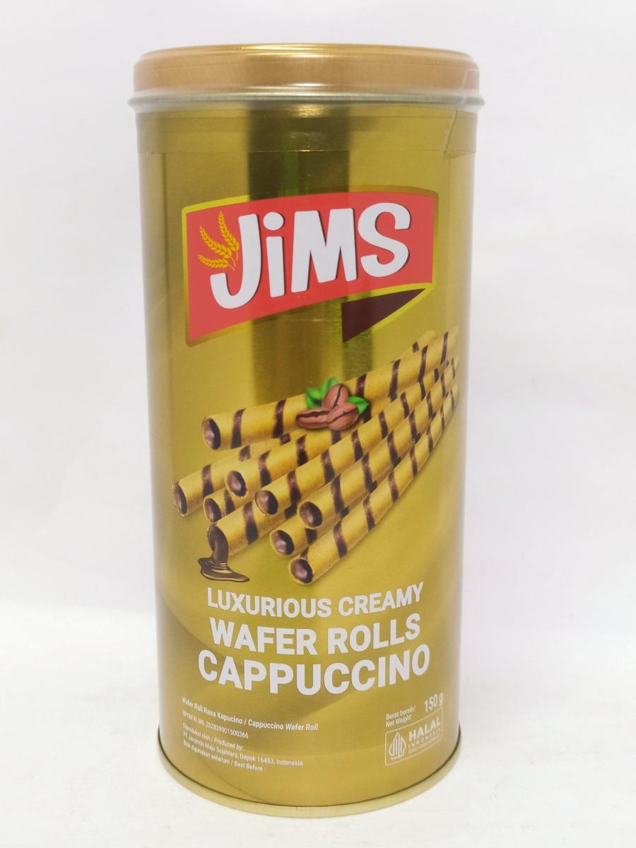 JIMS WAFER ROLLS CAPPUCINO 150GR