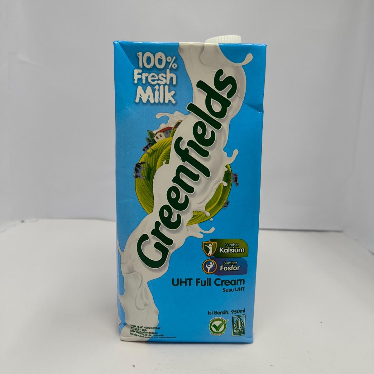 GREEN FIELDS UHT FULLCREAM 950ML